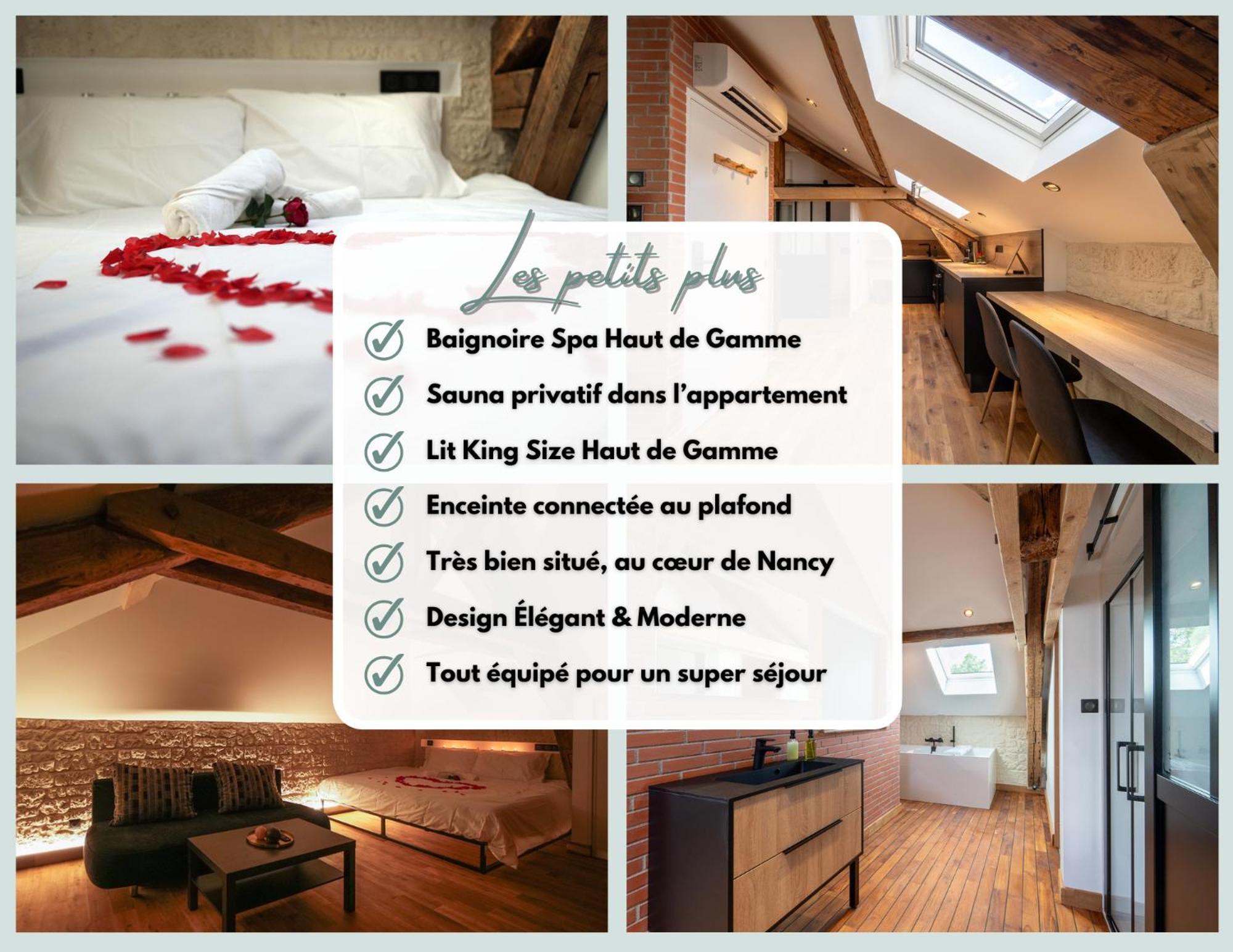 Evasion Chic, Spa Et Sauna Sous Les Toits น็องซี ภายนอก รูปภาพ